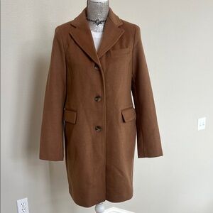Lauren Ralph Lauren Camel Tan wool blend Trench Coat 8